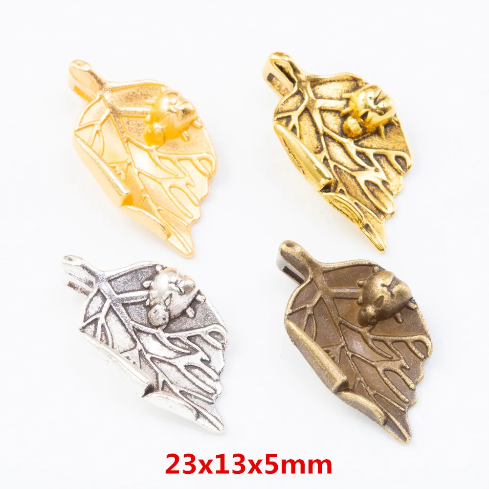 Подвеска в виде листьев из цинкового сплава 13 шт.|jewelry belt|jewelry findingsjewelry tray |