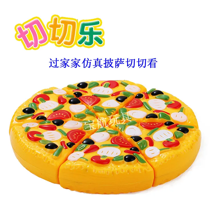 

Play House Fruit & Vegetable Pizza Slicer Children Model Kitchen Toy Pizza Cutting