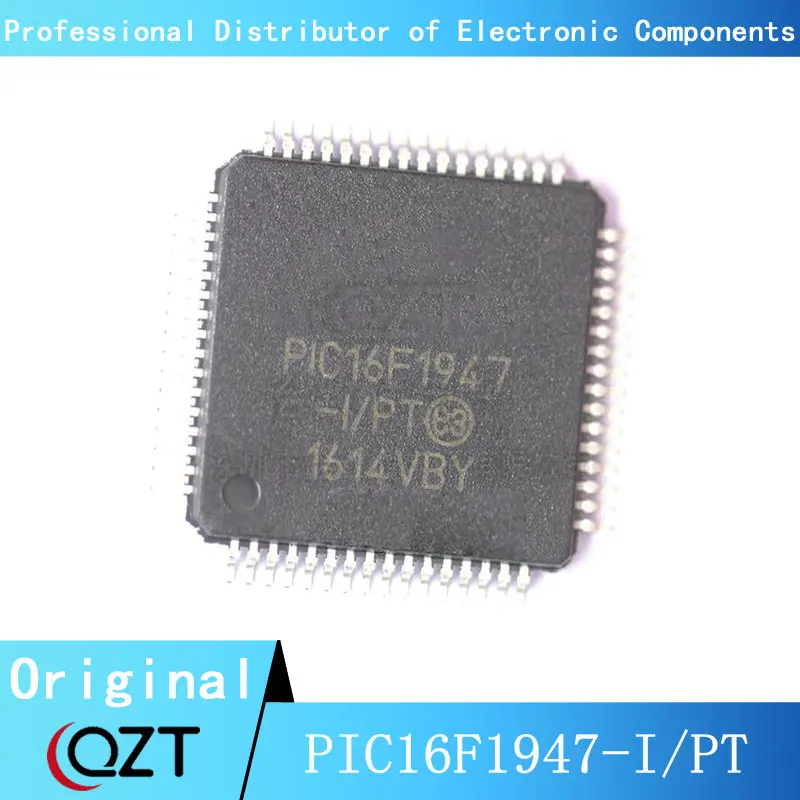 10pcs/lot PIC16F1947-I/PT QFP PIC16F1947 16F1947 PIC16F1947-IPT TQFP-64 chip New spot