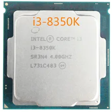 Intel Core 8 pc bilgisayar I3 8350K I3-8350K İşlemci LGA 1151 FC-LGA 14 Nano dört çekirdekli İşlemci