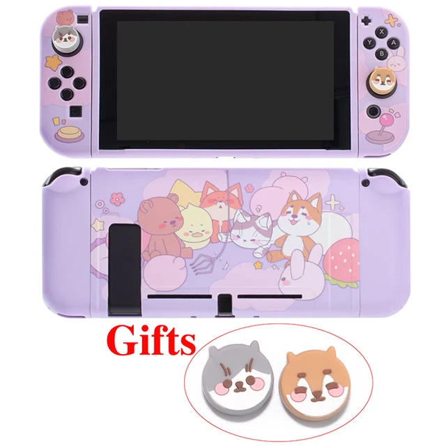 Protective Shell For Nintendo Switch Case Cute Kawaii Cat Dog Soft TPU Cover For Nintendo Switch Skin Console JoyCon Accessories for Switch