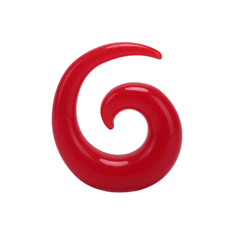 16 шт./компл. спираль с коническим отверстием производства тоннель для уха носилки расширитель растяжения штекер улитка
