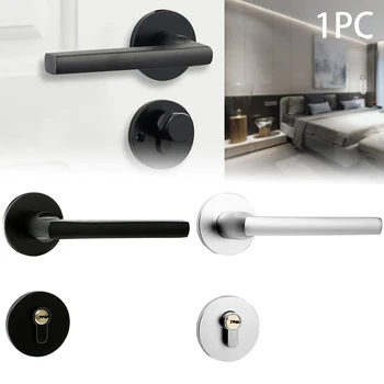 

Smooth Ultra Silent Durable Split Hardware Door Lock Home Security Handle Entry Bedroom Practical Space Aluminum Interior