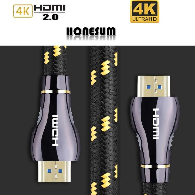 

HDMI to HDMI 2.0 Cable 4K 3D 2.0 cable lightning to hdmi for apple TV 4k Laptop PS3 Projector 1m 1.5m 2m 10m 15m