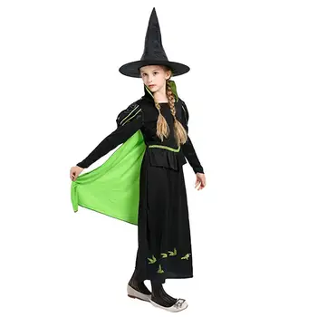 

1 Set Halloween Witch Costume Set Sorceress Cloak Dress With Hat Role Play Cosplay Costume For Halloween Thanksgiving Carnival
