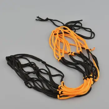 

Nylon Net Bag Ball Mesh Volleyball Basketball Football Game Black&Yellow