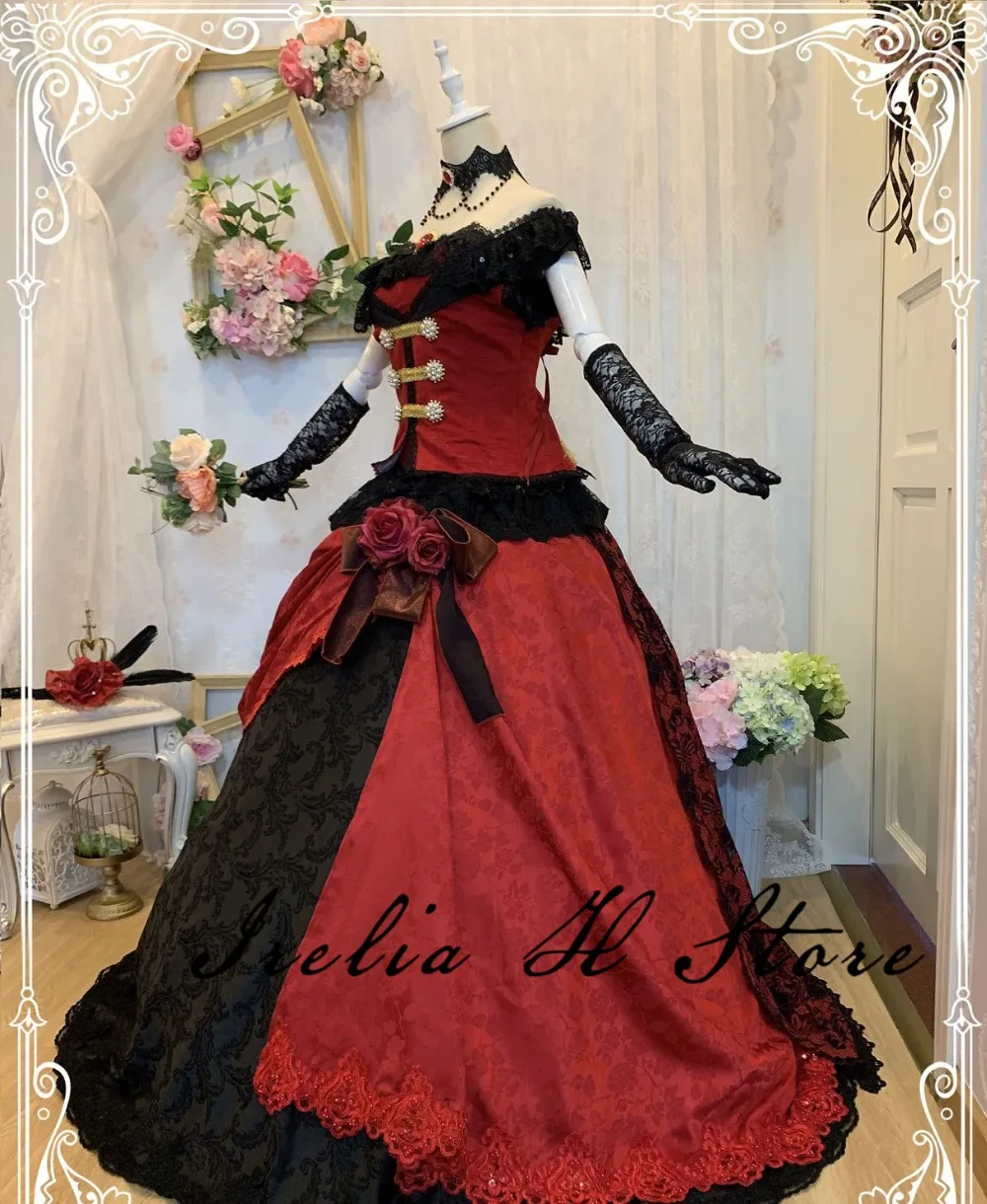 Madam Red Темный дворецкий, косплей, Madam красный костюм для косплея, платья для женщин, высокое качество, индивидуальный заказ