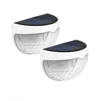 

2 Pack Solar Fence Lights Decorative Lights LED Garden Lights Waterproof Lights Outdoor Lights for Patio Yard Stairway