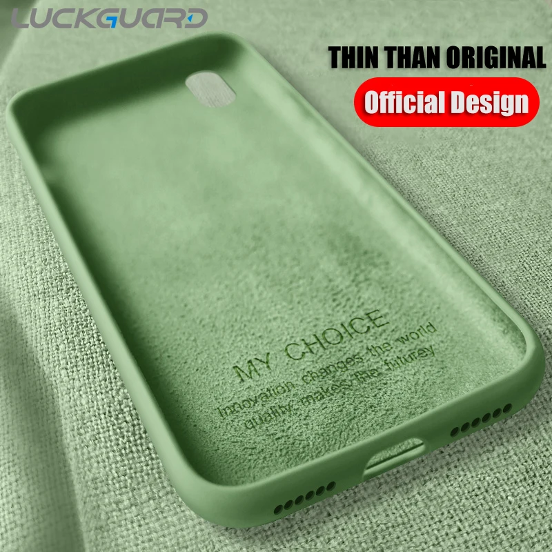 

For iPhone X Xs 11 Pro Max XR Case Cover Silicone Original Liquid Thin Full Protective For iPhone 7 8 6 6s Plus 5S Accessories