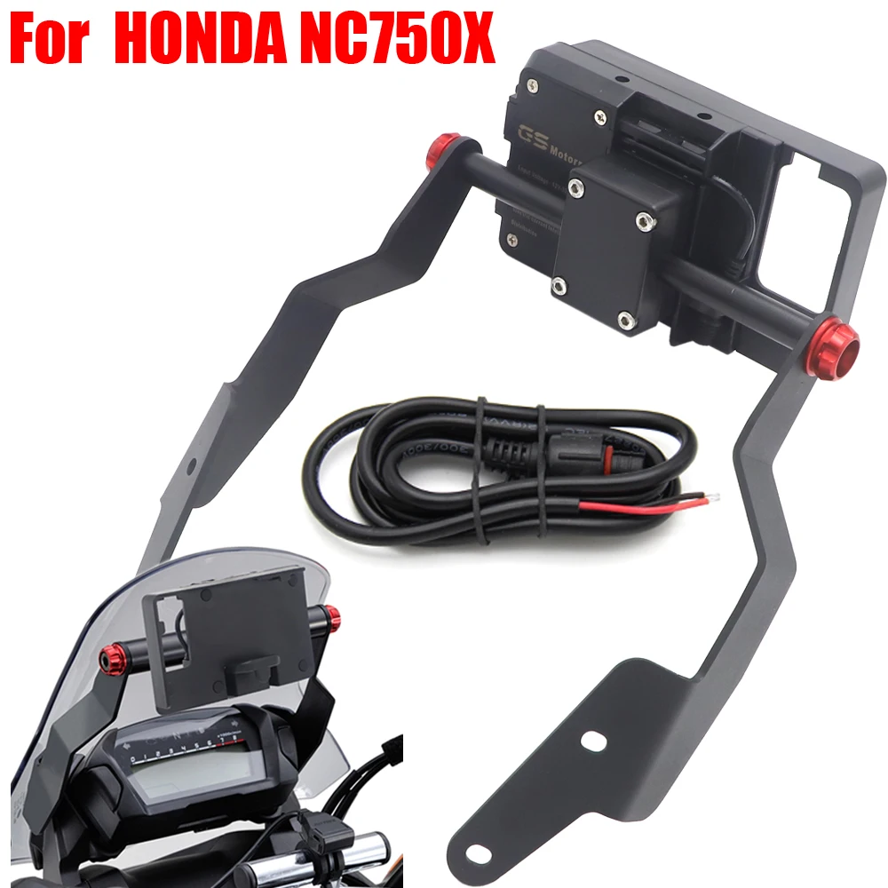 Женский кронштейн для навигации USB + держатель планшетов GPS HONDA NC700X 2012 2013 NC 750X2014