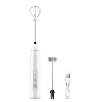 

Rechargeable Electric Whisk Adjustable Speed Of Third Gear Automatic Eggbeater WhiPPing Cream WhiPPing Device Dropshipping