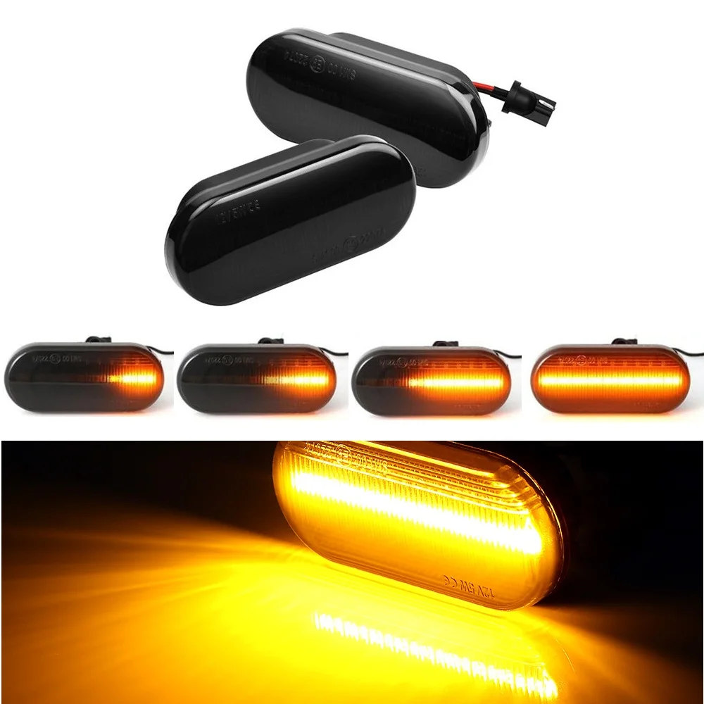 

2x Turn Signal Light LED Side Fender Marker Sequential Indicator Lamp For Skoda Octavia 1U Seat Ibiza 6L Cordoba Toledo 1M Leon