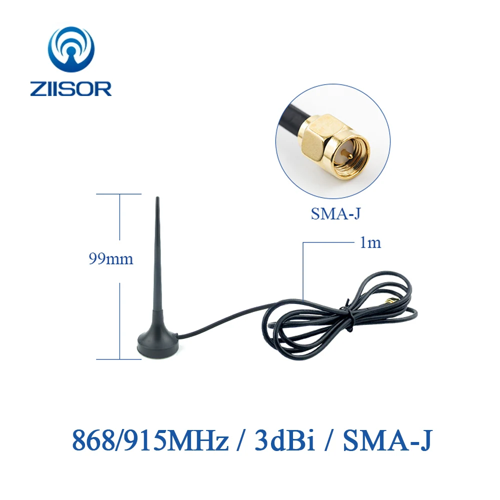Магнитная антенна Lora 915 МГц большой радиус действия 868 Omni 915M SMA мужской модуль
