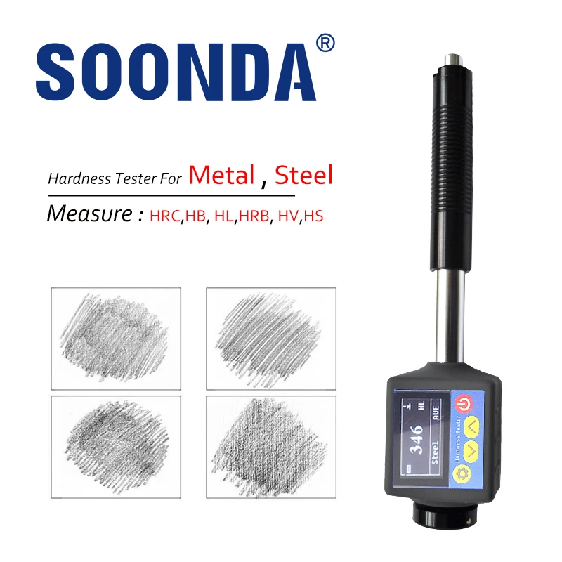 6 in 1 HRC,HRB,HB,HS,HL Steel Hardness Tester Metal Durometer For