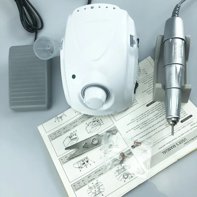 Billige NEUE STARKE MARATHON meister 3 Starke 210 PRO 105L Griff 45000 rpm Elektrische Nagel Bohrer FORTE 210 Nagel kunst werkzeug neue