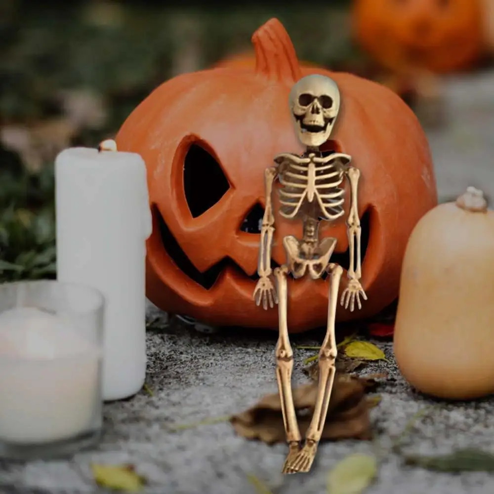 

Halloween Party Prop Skeleton Ornament Scary Simulation Human Skeleton Ornament Halloween Bar Haunted House Prop Halloween Decor