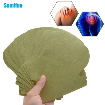 

Sumifun 10pcs Moxibustion Plaster Wormwood Sticker Neck Medical Plaster Cervical spondylosis Pain Relieving Sticker C1681