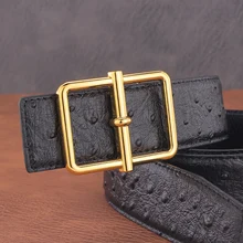 

Fashion Belt Men's Luxury Designer Fancy Jeans Belt Designer 3.8Cm Wide Hollow Button Leather Belt High Quality
