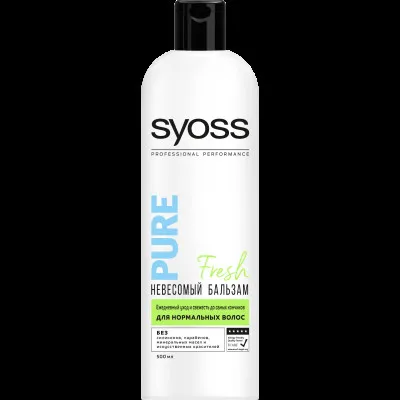 Бальзам невесомый для нормальных волос Syoss «Pure Fresh», 500 мл