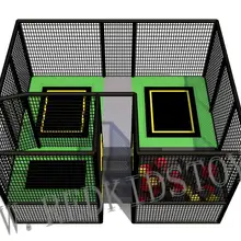 Экспортируется в Того небольшой батут парк с пенной ямой подходит для кофейни HZ-LG079