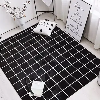 

Geometric Style Large Size Carpets For Living Room Soft Modern Bedroom Rugs Tea Table Rectangular Floor Mats Carpet
