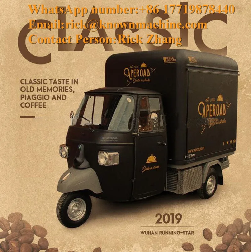 

New arrive tuk tuk dining coffee ice cream food carts with three Wheels,coffee trucks for sale