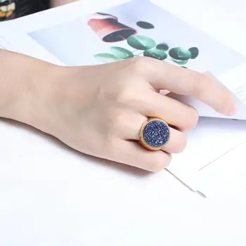 

KALEN Luxury Crystal Bud Rings Jewellry Women Stainless Steel Gold Finger Midi Bague Decent Gifts For Wife Girlfriend