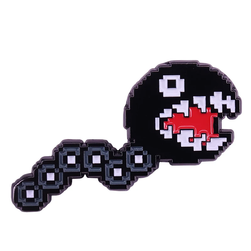 Цепочка Super Brothers Chomp badge отличная идея для геймера|Броши| |