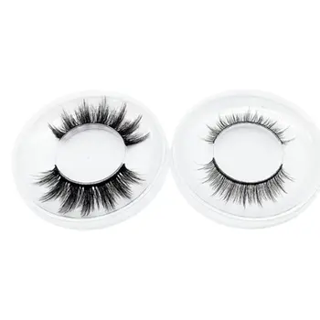 

2 Pairs Eyelashes with Self-Adhesive Eyeliner Kit Glue Free No Magnetic False Lashes Set Reusable Long Lasting Waterproof Makeup