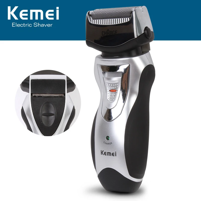 Kemei KM-8007 перезаряжаемая электробритва, Бритва для мужчин, бритва для бороды, тример для ухода за лицом, бритвенный станок для грумера