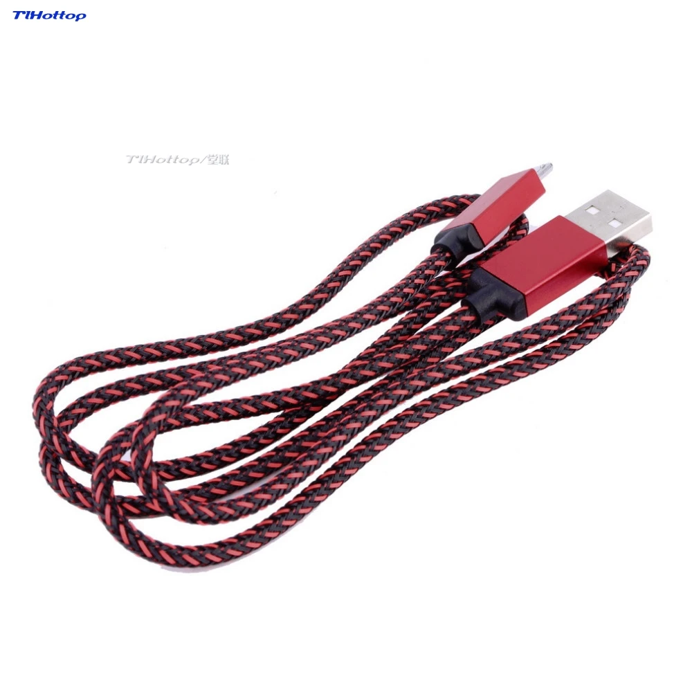 1 м нейлоновый Плетеный Micro USB кабель для передачи данных V8 зарядное устройство шнуры для C - Цвет: 1M Rose red 1pc