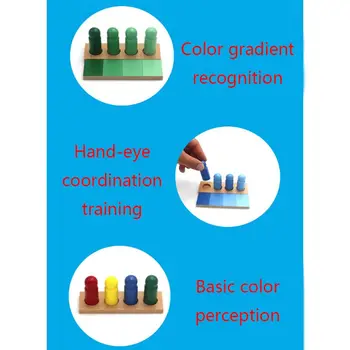 

Montessori Gradient Color Similarity Sorting Match Game Wooden Kid Sensorial Toy D08C