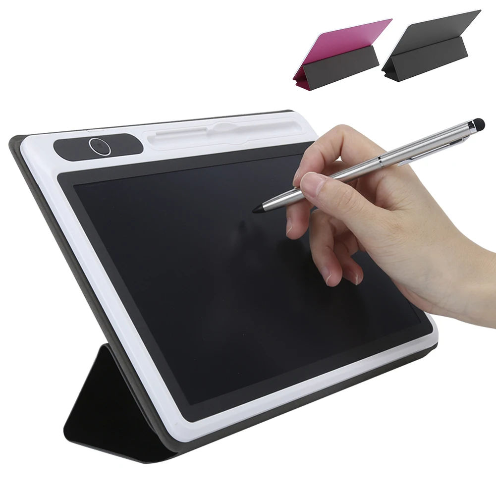 9in LCD Hand Writing Tablet Whiteboard Electronic Notepad With Faux Leather Case Electronic Drawing Doard For Work and Study - Image 4