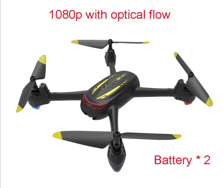 SH2 Дрон wifi 1080P HD камера Радиоуправляемый вертолет FPV высота Hode gps Смарт следование за мной RC Квадрокоптер селфи Дрон с камерой HD - Цвет: Yellow optical 2B