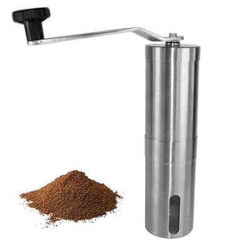 

1 PC Manual Coffee Grinder Portable Stainless Steel Hand Crusher Pepper Grinder Machine Coffee Bean Tool