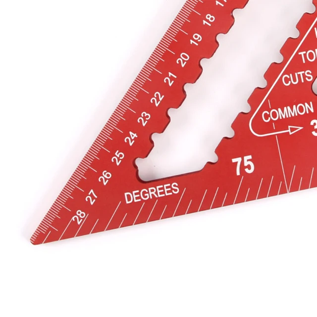 Kapro 7/12 Hüvelykes Háromszög Vonalzó Megvastagodott Alumínium Ötvözet Swanson Square Metrikus Csatlakozó Szög Jelölési Mérőműszer A Famegmunkáláshoz - Image 5