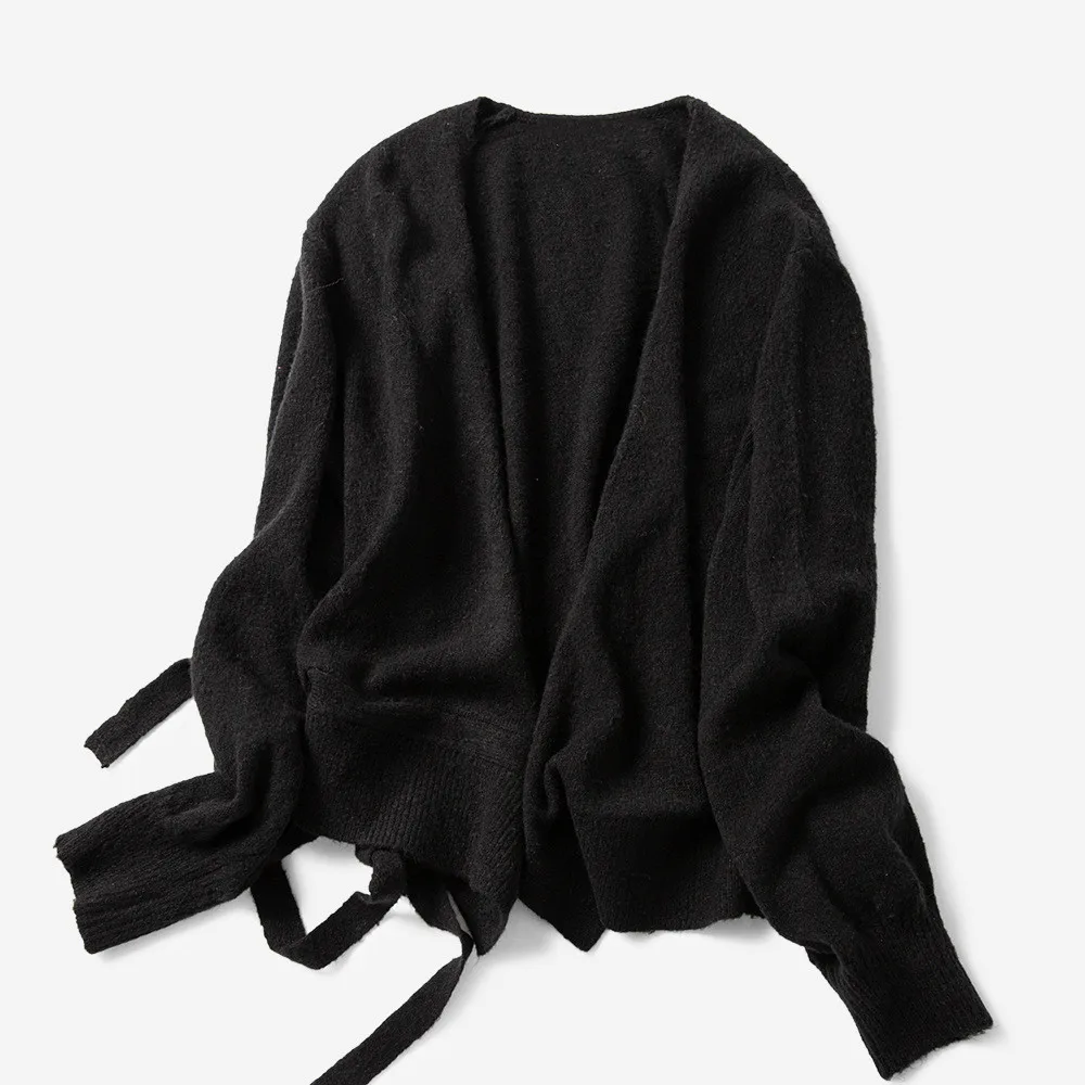 #Special Offers Early autumn New Women Cardigan knitted cross V-neck tie waist wrap ladies sweater coat outwear female top clothes #Special Offers Early autumn New Women Cardigan knitted cross V-neck tie waist wrap ladies sweater coat outwear female top clothes