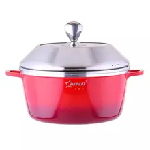 Толстый антипригарный горшок суповый горшок нижний Пароварка сковорода газовая плита индукционная плитка универсальная маленькая Пароварка домашний Пароварка горшок горячий горшок