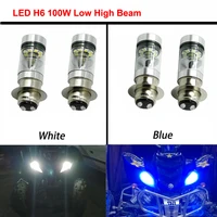 100W H6 LED Headlights Bulbs Super White Low High Beam For Yamaha GRIZZLY 660 400 450 350 125 YFZ350 YFZ450 RAPTOR 350 700 RHINO 1
