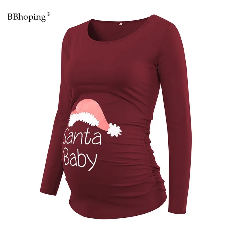 Christmas Maternity T Shirt Womens 