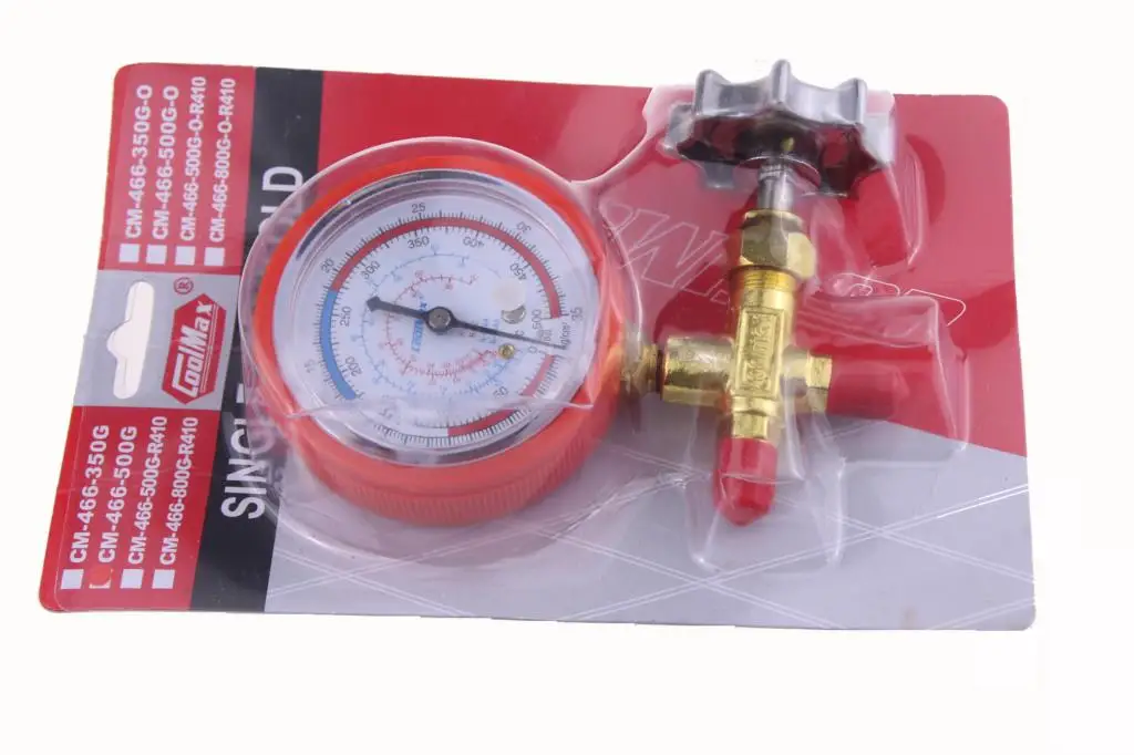 

Gemei CM-466G-500 high pressure single table valve R12 snow species table R22 air conditioning pressure gauge refrigerant table