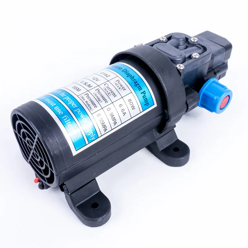

DC 12V 80W Electric Sprayer Accessories 80W Off Stop Car Washer High Pressure Water Pump Intelligent Electric Diaphragm Pump