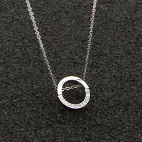 Collier pendentif en cristal micro incrusté pour femme, chaîne de clavicule, bijoux, demi-cercle, mode, cadeau, vente en gros 5