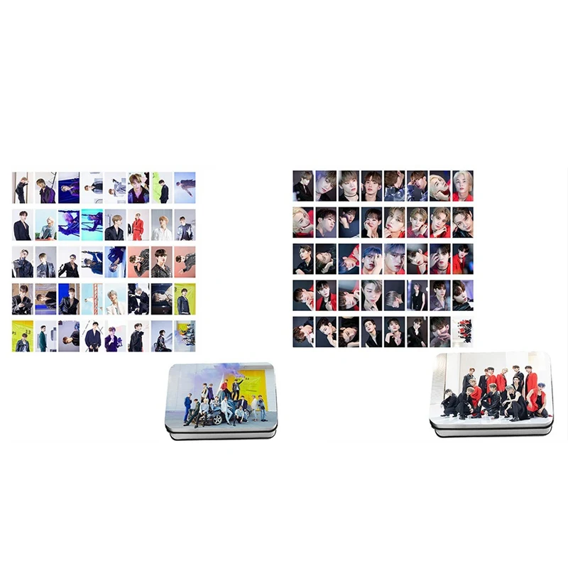 

40Pcs/set KPOP Seventeen Lomo Photo Card PVC Cards Self Made Card Photocard