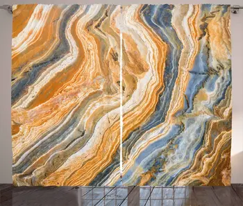 

Marble Curtains Colorful Rock Quartz Surface Background Formation Abstract Picture Living Room Bedroom Window Drapes Blue