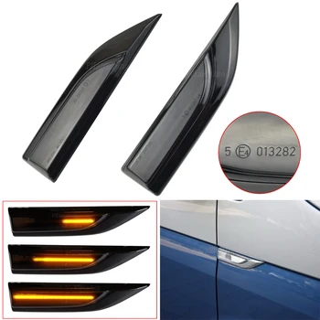 

2PCS Sequential Repeater Lamp LED Dynamic Side Marker Turn Signal Light For VW Transporter T6 Multivan Caddy MK4 2015-2019