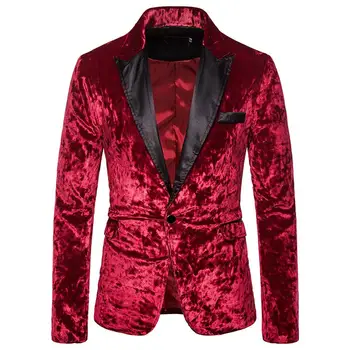 

Social Tuxedos Mens Blazer Jacket Slim fit Unique design Mens Suits Blazers Stage costumes for Singers New