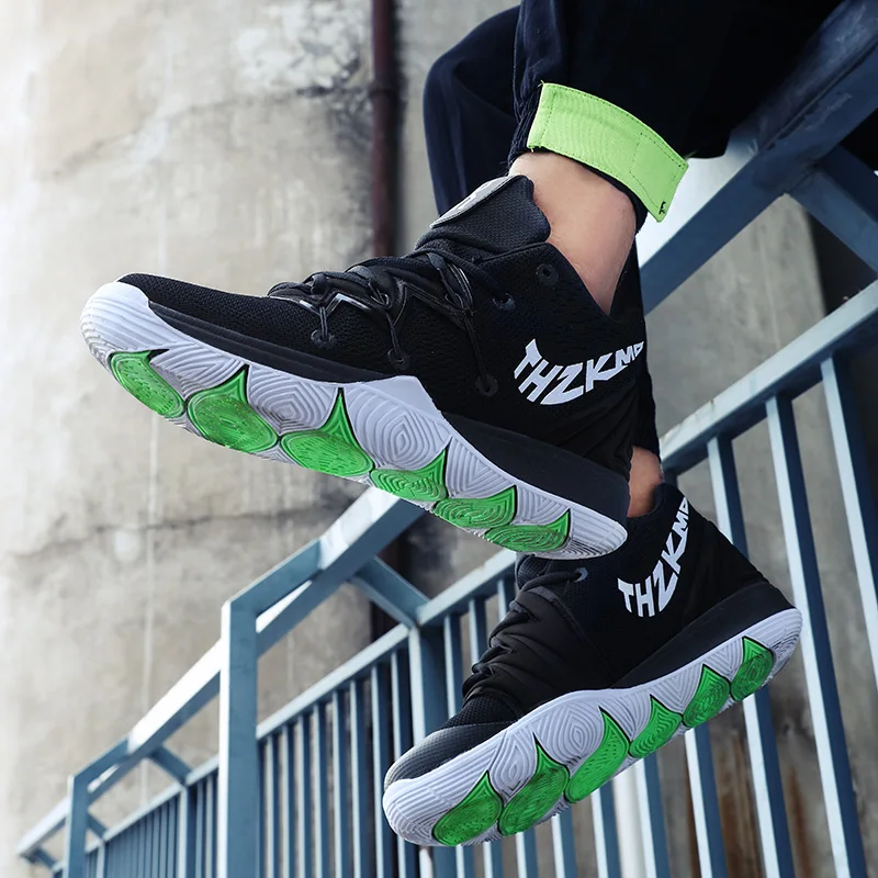 2019 Kyrie 5 мужские баскетбольные кроссовки с воздушной подушкой, баскетбольные кроссовки, Нескользящие высокие мужские кроссовки, дышащие