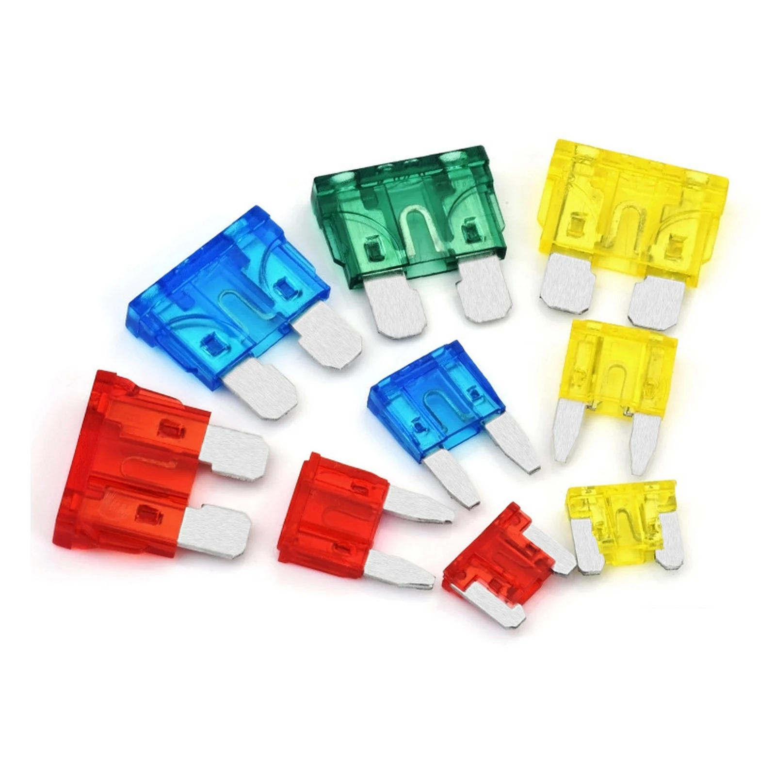 120pcs Fuse Car Blade Fuse Classification Kit Mini Blade set 1A 2A 3A