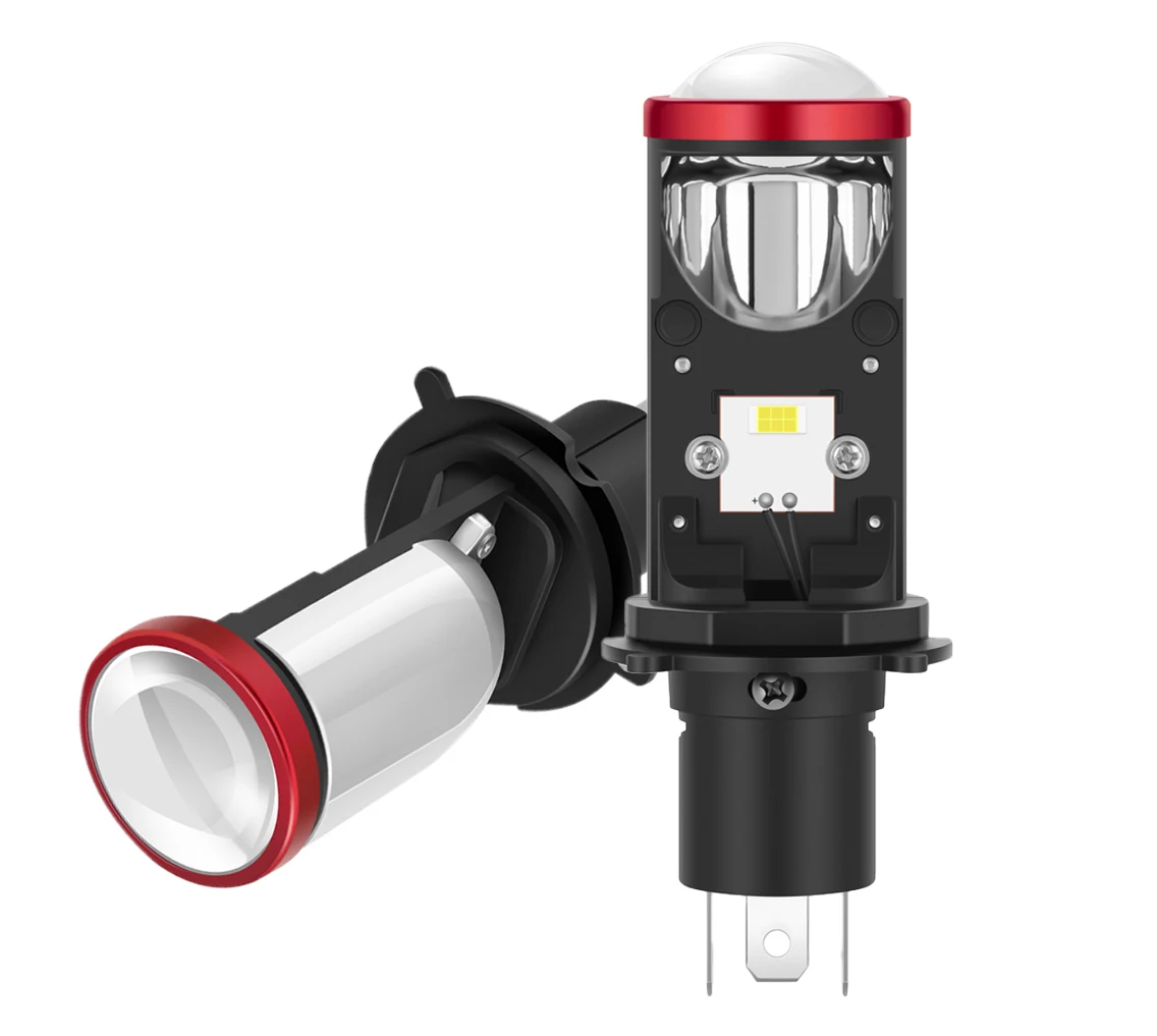 

H4 LED Headlight Bulb 8000LM 6500K Mini Projector Lens 9-32V 30W High Power Headlight for Car and Motorcycle